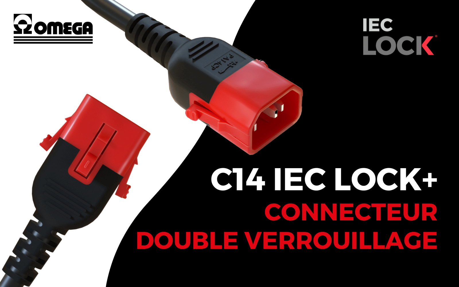 IEC LOCK C14 connecteur à double verrouillage