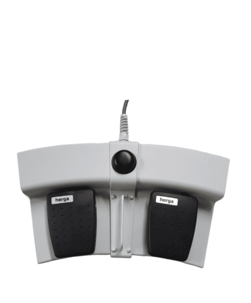 Pedaliera doppia con pulsante Herga
